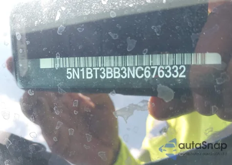 2022 Nissan Rogue Sv Intelligent Awd из США, поврежденный, VIN 5N1BT3BB3NC676332